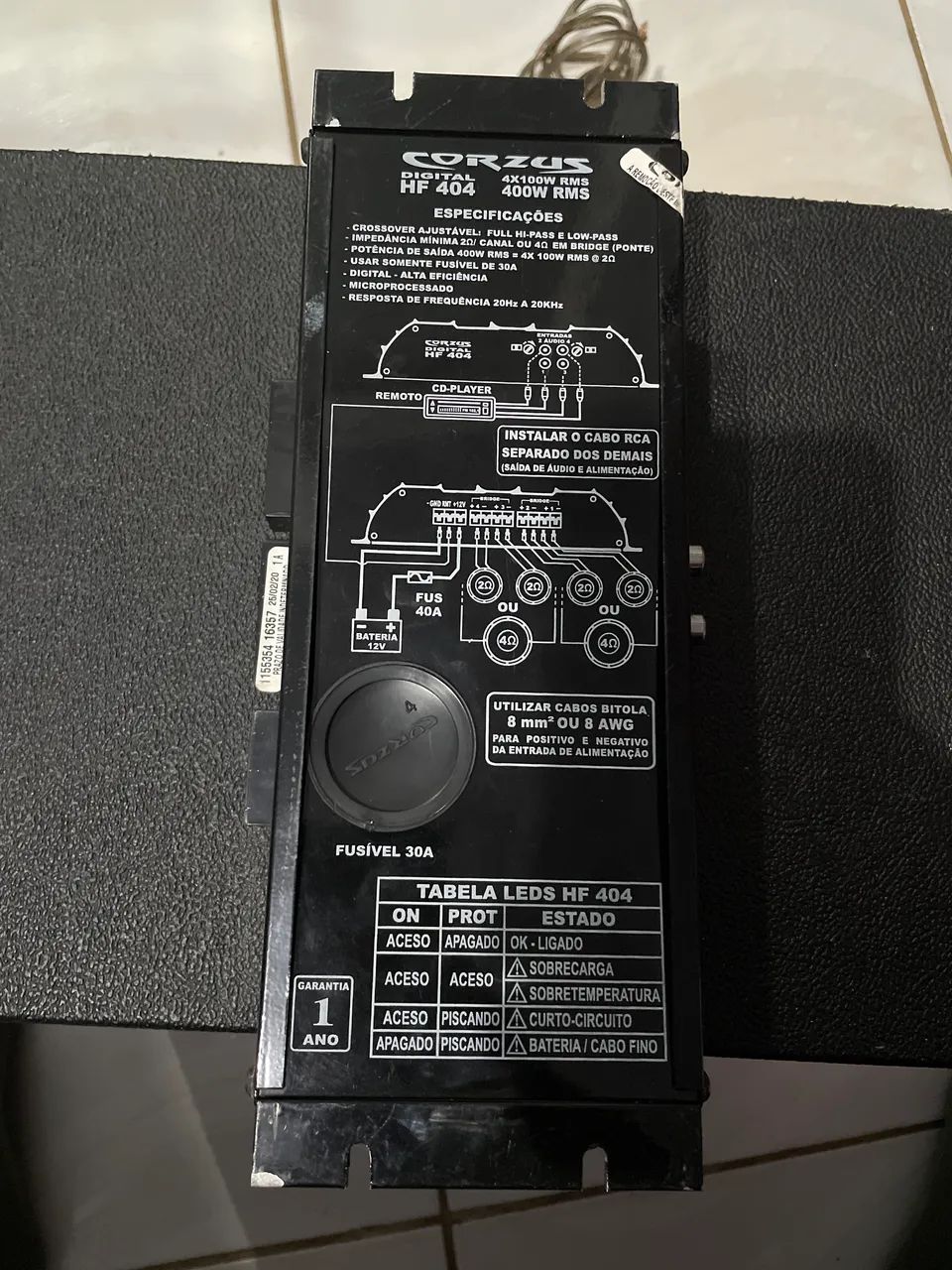 SUBWOOFER 10? COM CAIXA E MÓDULO HF404 - Foto 5