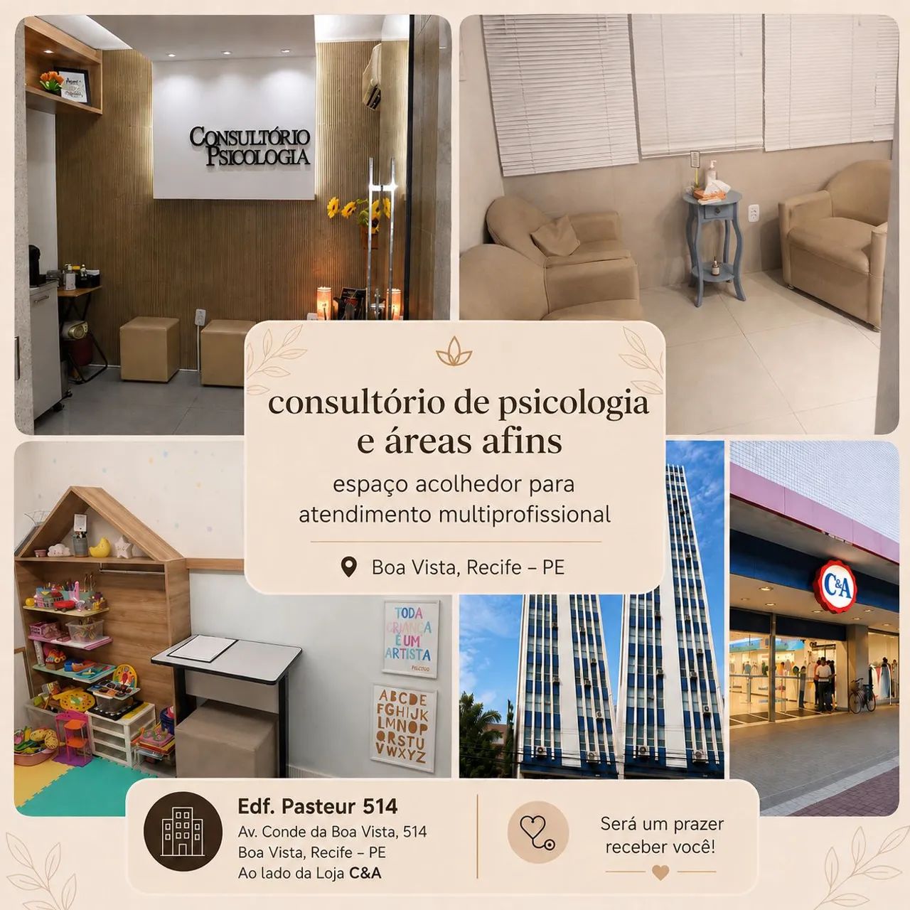 Sublocação de sala para atendimento de Psicologia e áreas afins.