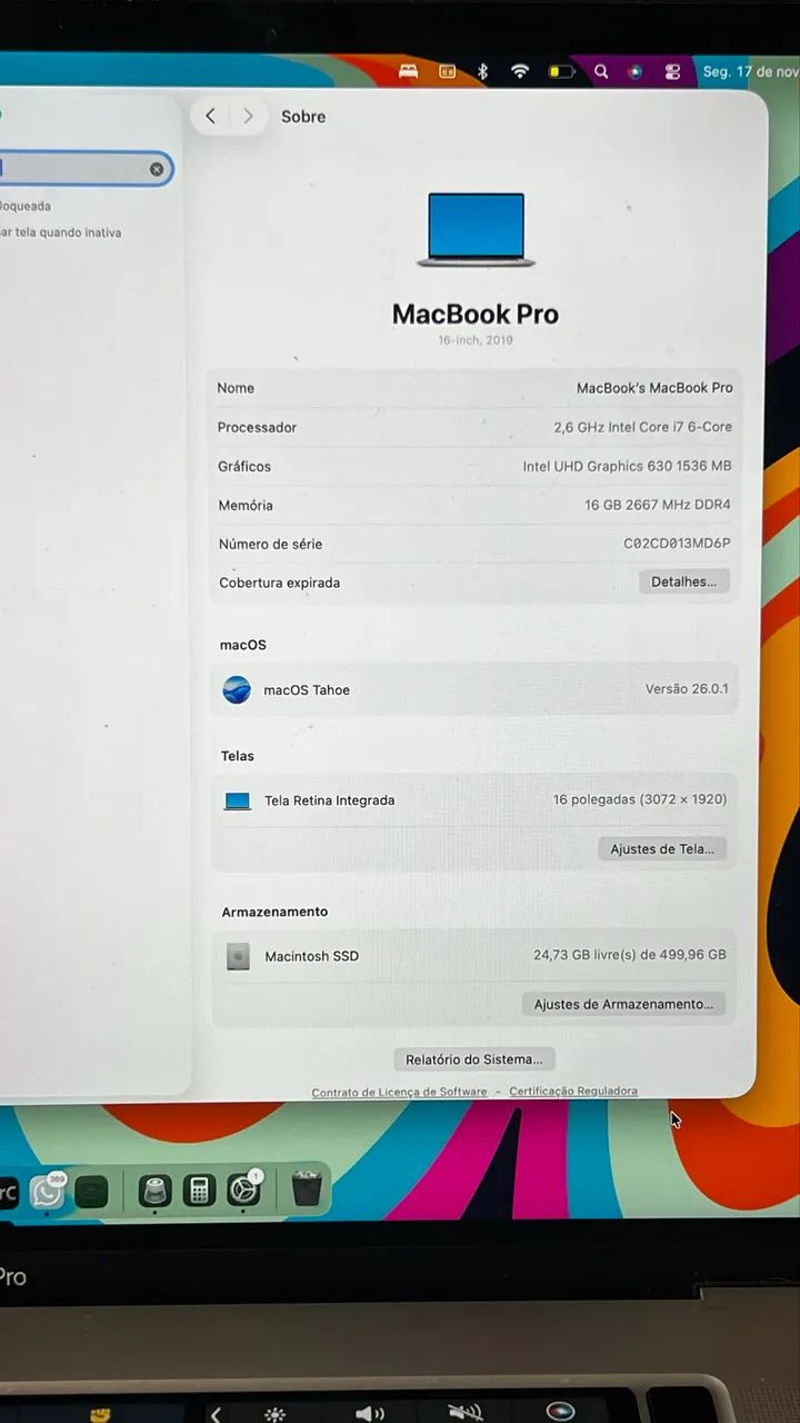 Vendo MacBook Pro 2019 - Aceito ofertas, só vendas - Foto 5