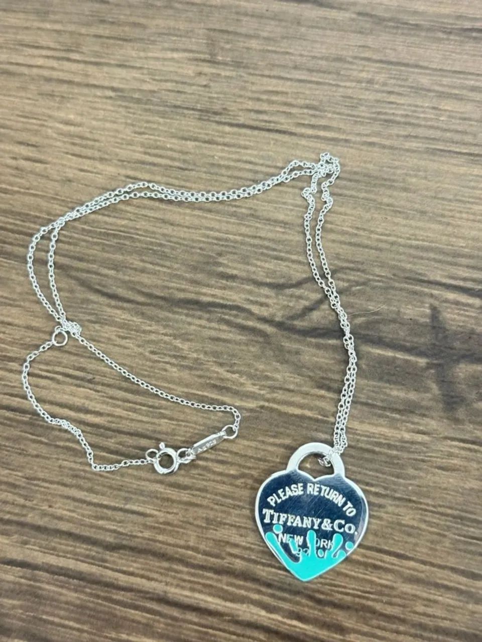 colar tiffany splash azul prata 925 - Foto 2