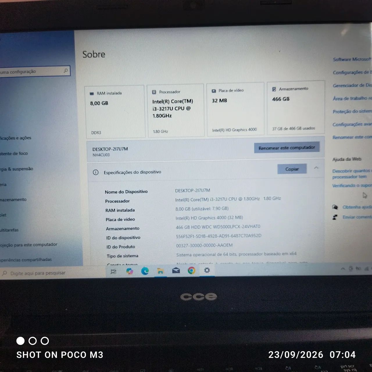 Notebook CCE Win (VENDO OU TROCO) - Foto 5