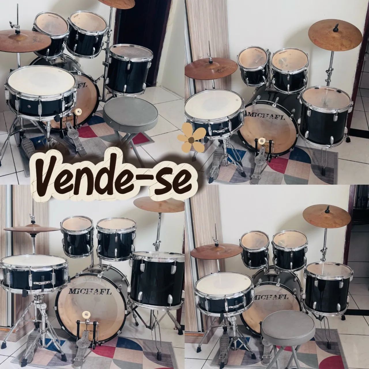 Vende-se BATERIA ACÚSTICA MICHAEL