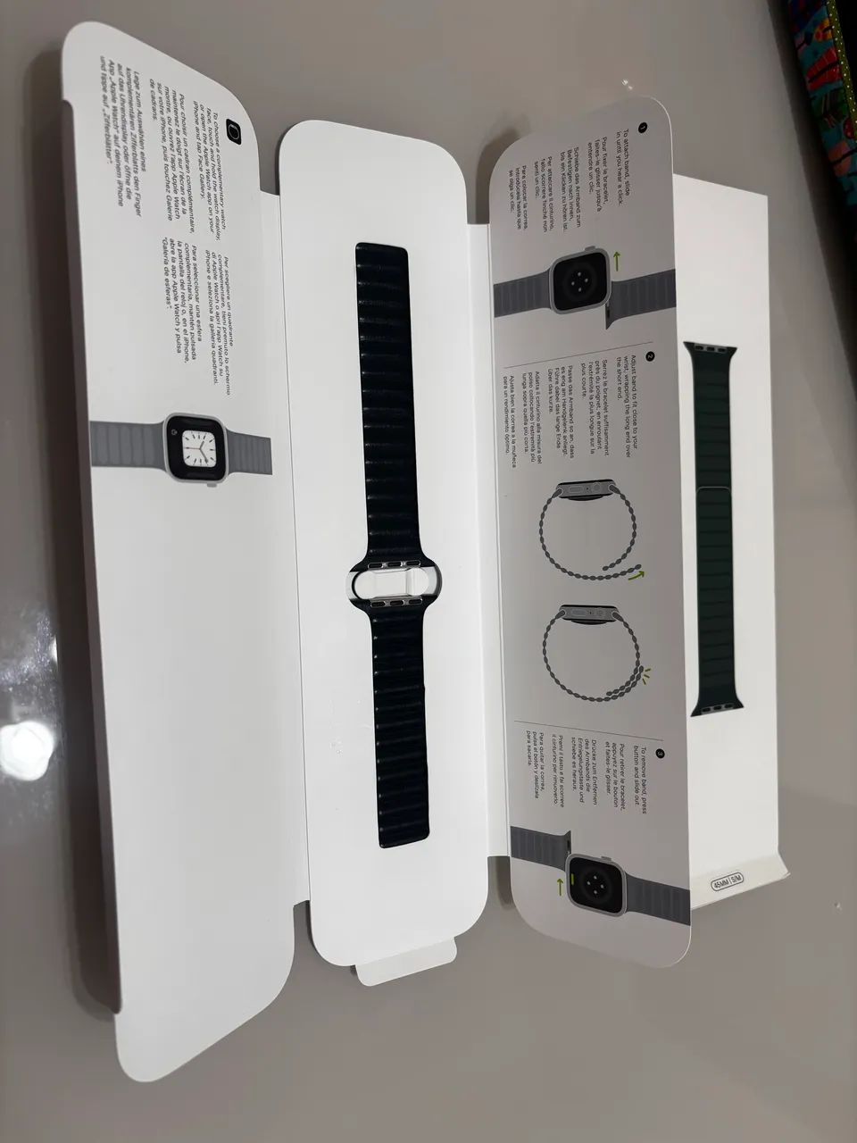 Pulseira Apple Watch 45mm S/M - Leather Link Original - Foto 3