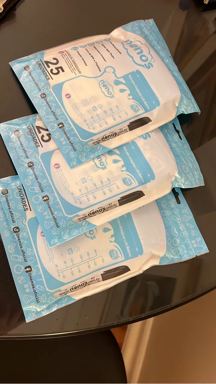 Sacos para guardar leite Neno?s (kit com 3)