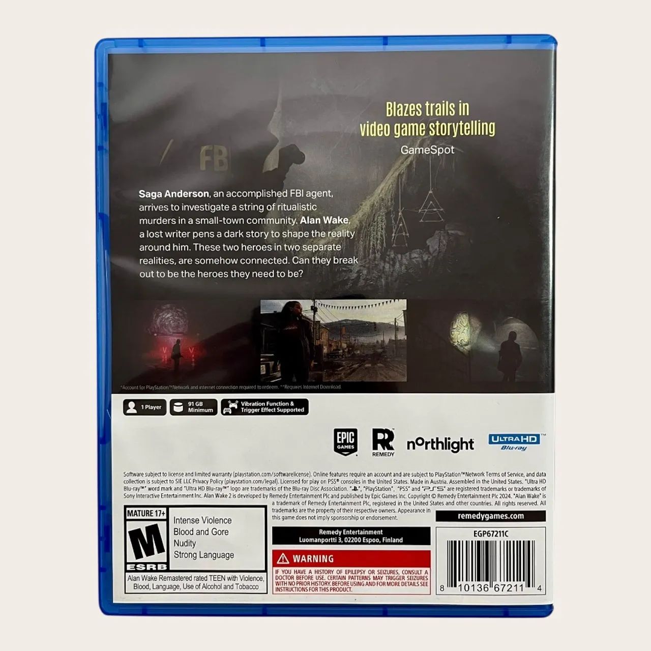 Alan Wake 2 PS5 (Seminovo)  - Foto 3