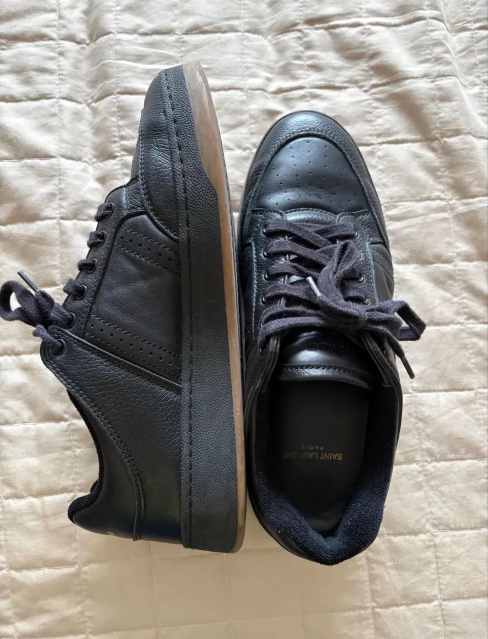 Tênis Yves Saint Laurent 42 couro  - Foto 3