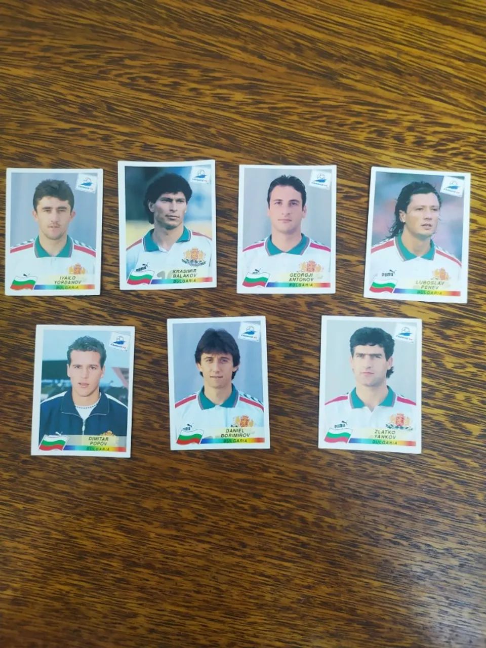 Conjunto de Figurinhas da Copa de 1998 Da Seleção da Bulgária