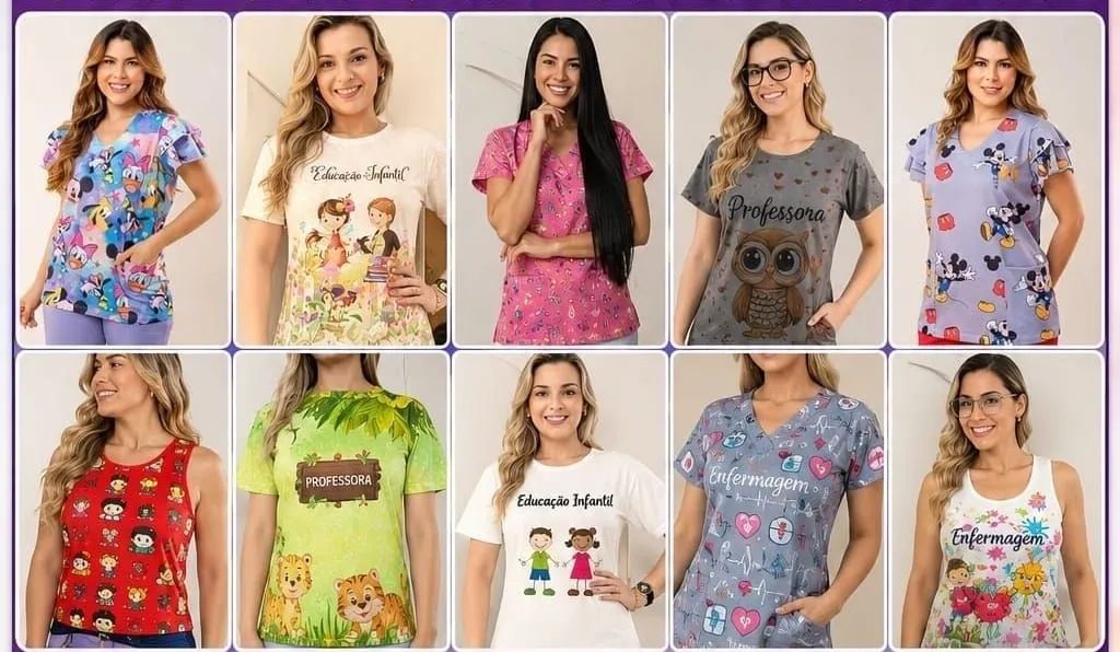 KIT EMPREENDEDORA CAMISAS.EDUCACAO / PROFISSÃO 