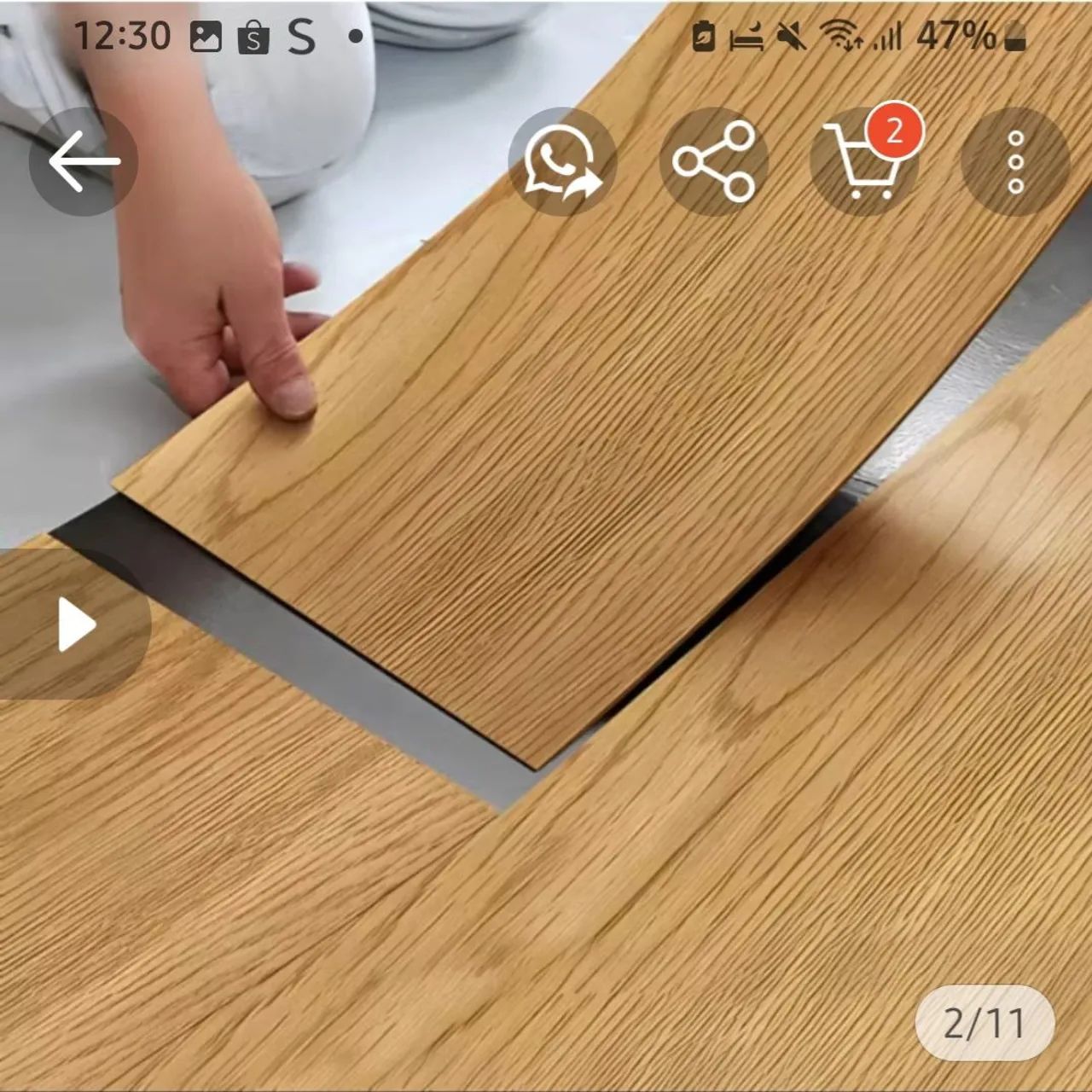 Piso adesivo 2caixas - Foto 3