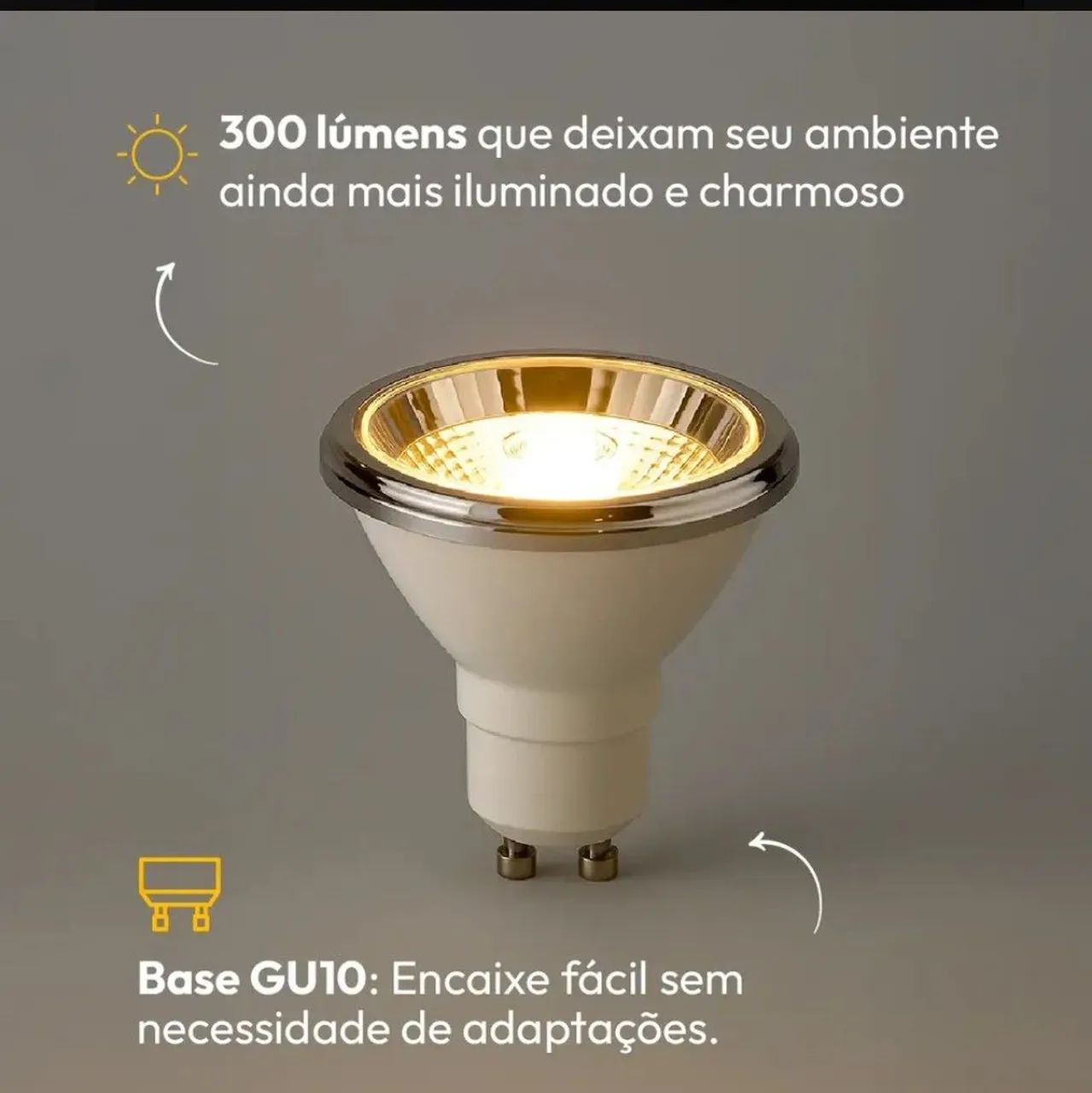Lâmpada led Ar70 2700k 4,8w  - Foto 2