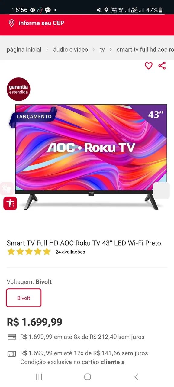 Smart tv 43 - Foto 2