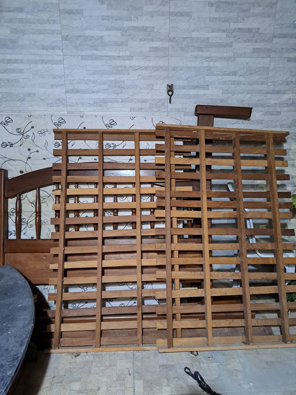 Cama casal madeira maciça