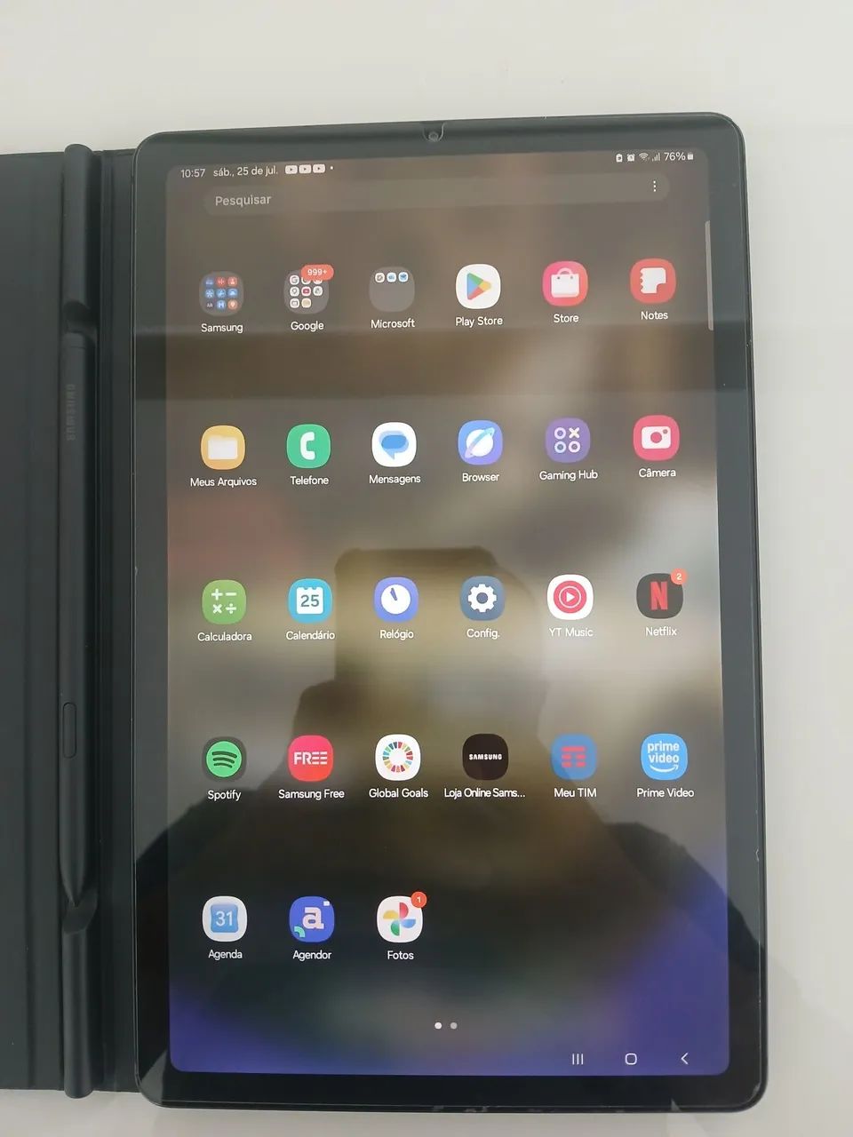 Tablet grande com caneta 