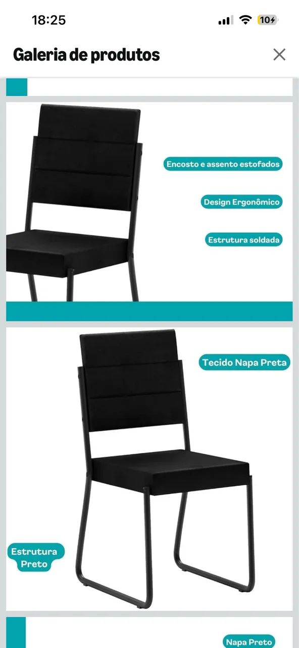 Mesa com 6 cadeiras NOVA - Foto 2