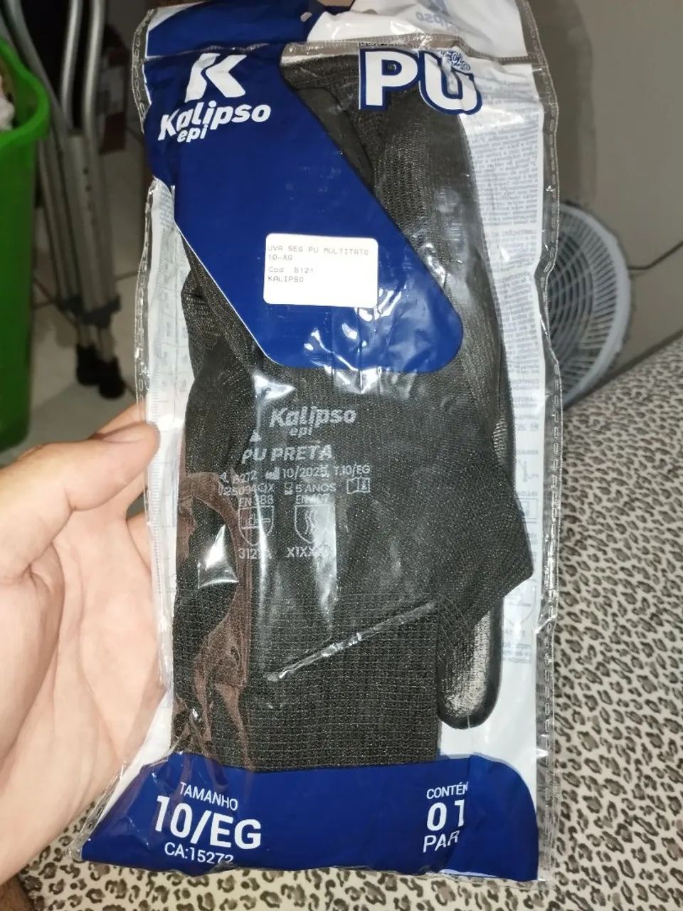 KIT EPI: Colete refletivo, Botina bico Pvc, Luva  - Foto 3