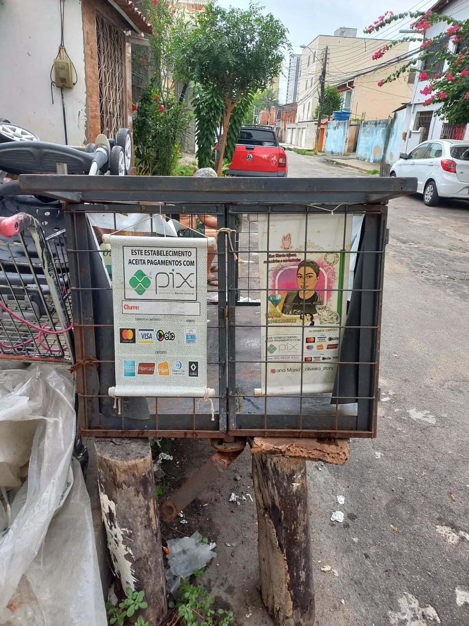 Carrinho pra trabalhar em feira com cobertura  - Foto 3