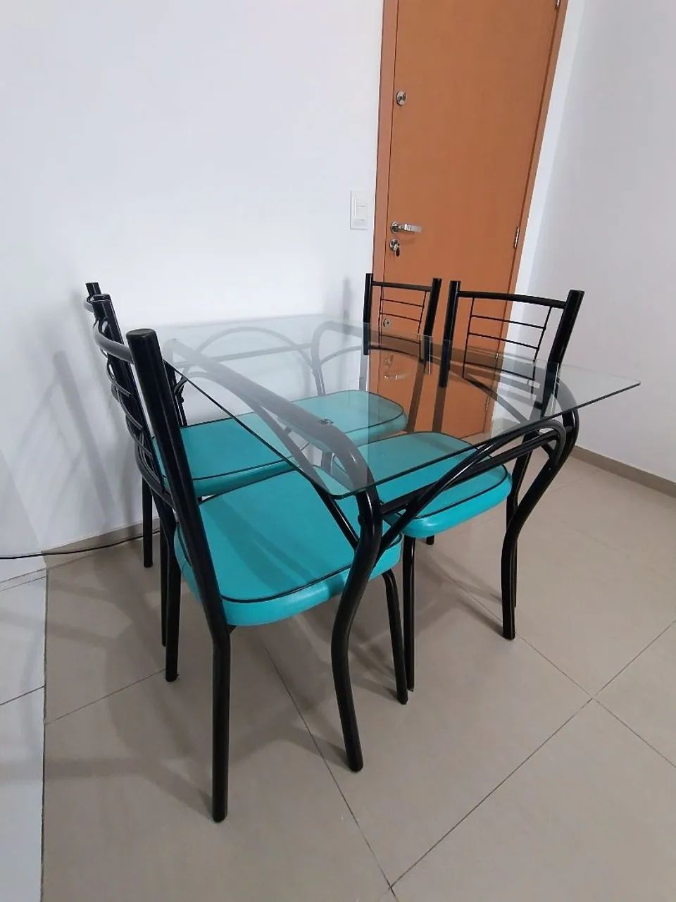 Mesa de Jantar com 4 cadeiras - 70x110cm - Foto 3