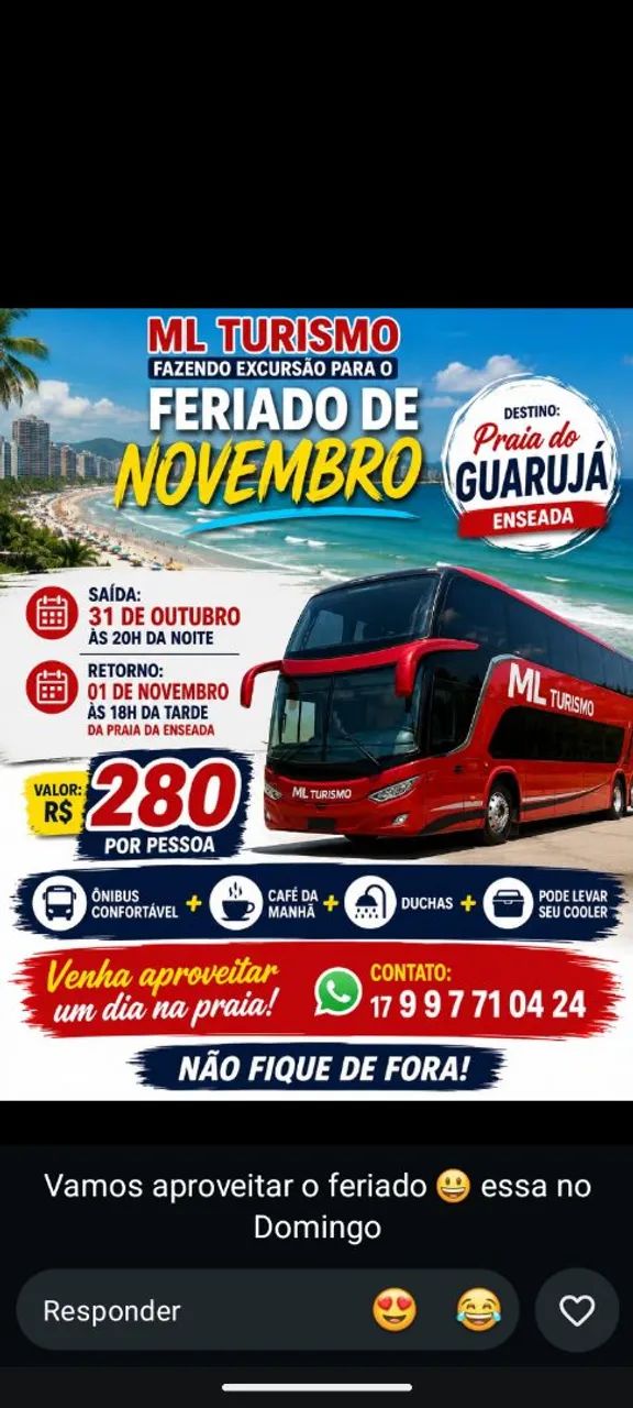viagem pro Guarujá enseada