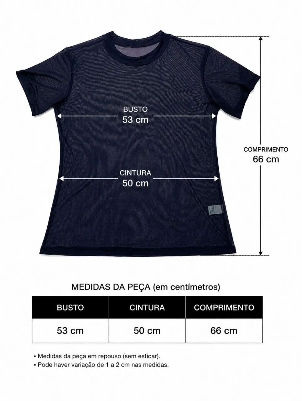 Kit 3 Camisas de Tule - Foto 5
