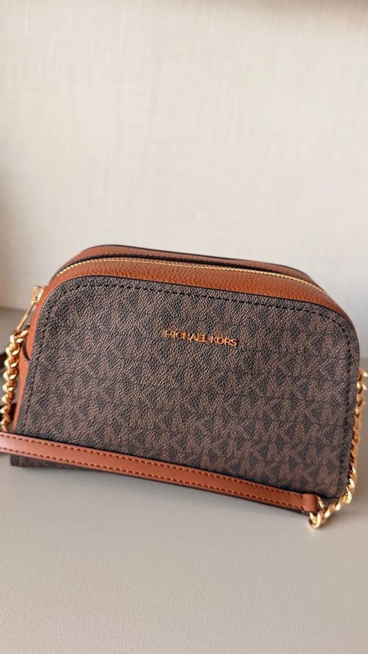 Michael Kors Bolsa Tiracolo em couro Nova - Foto 4