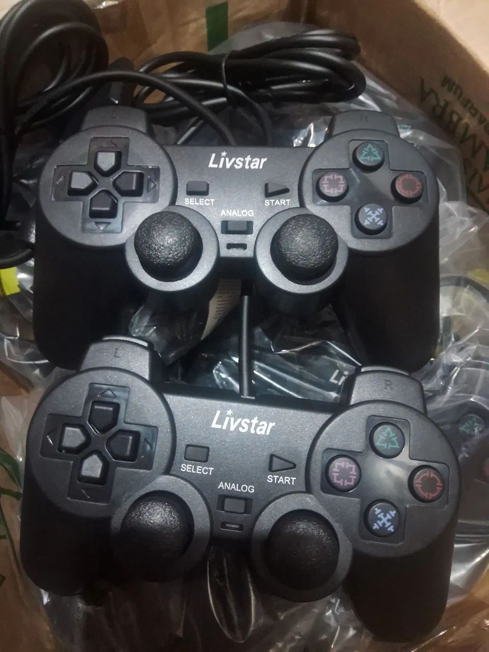 Kit 2 controles paralelo PlayStation 2 - Foto 4