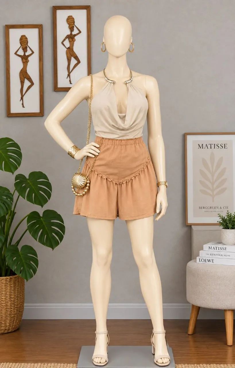 Short Saia Chiffon - Última Peça 