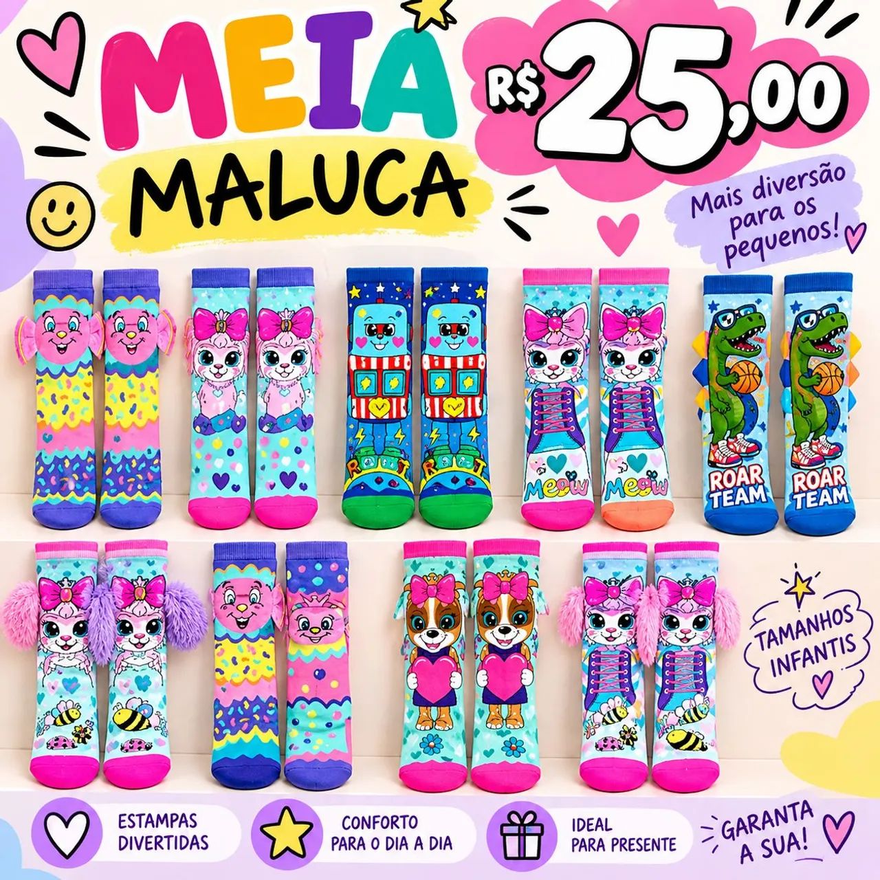 Meia 3D - Foto 2