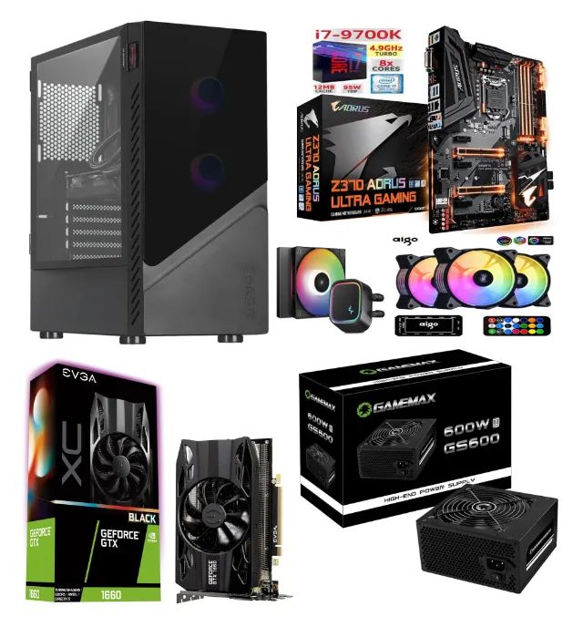 ゲーミングPC i7-9700k 16GB SSD 256GB RTX2060 中古ゲーミングPC 5点セット RTX2060 Core i7 第8〜9世代 メモリ16GB