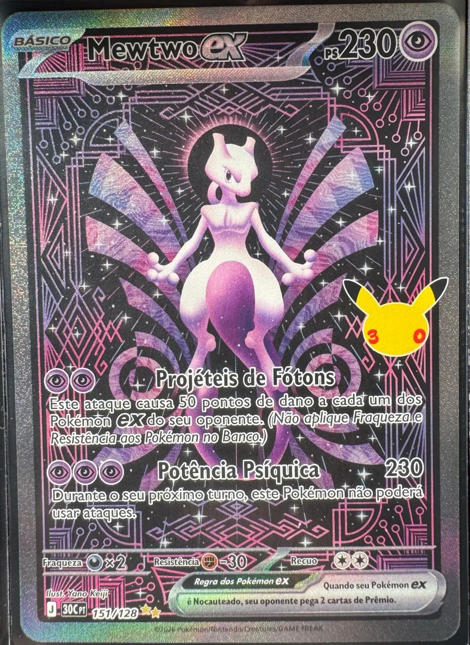 Mewtwo ex (151/128) 30 anos