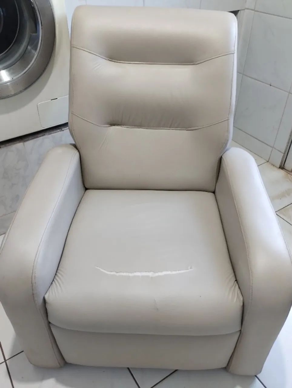 Poltrona Reclinável Bege  - Foto 3