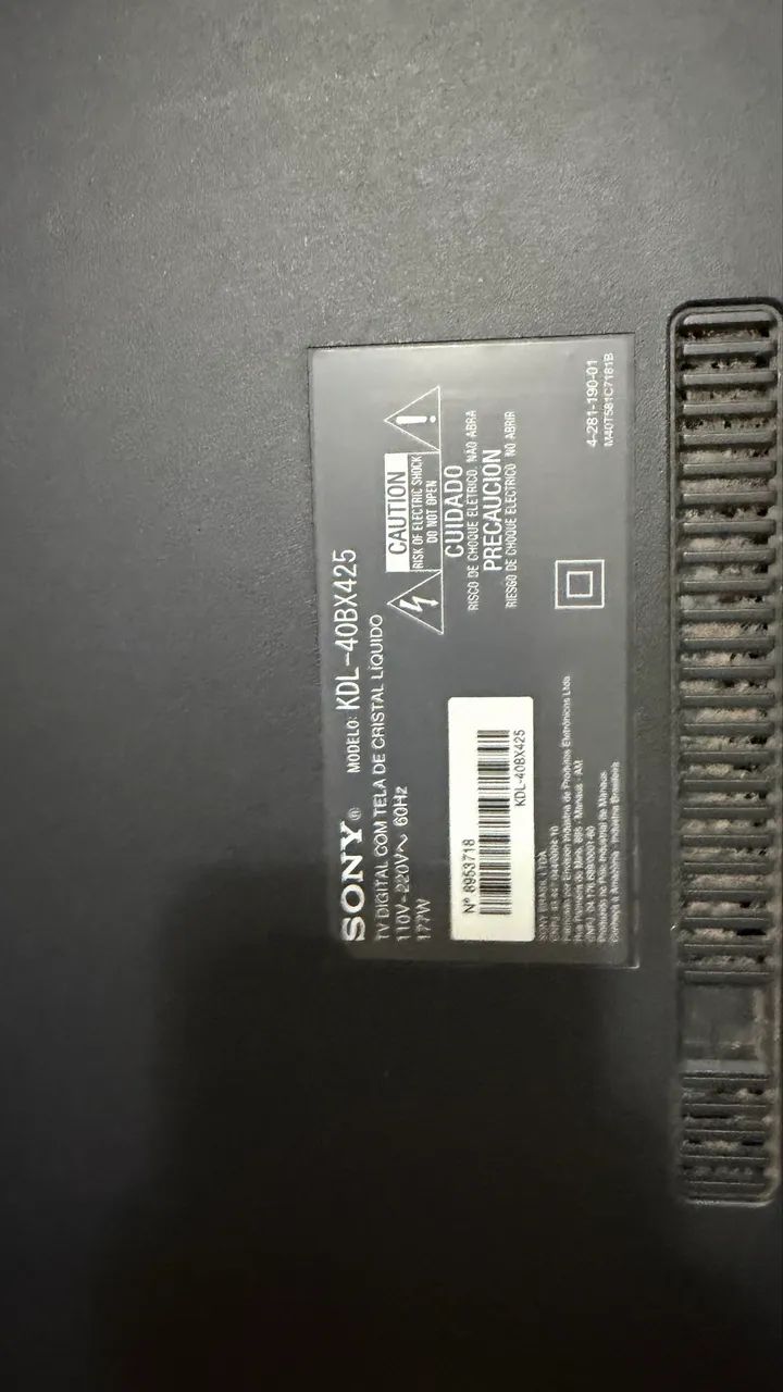 televisão Sony Bravia KDL-40BX425, 40 polegadas com tela de LCD. - Foto 2