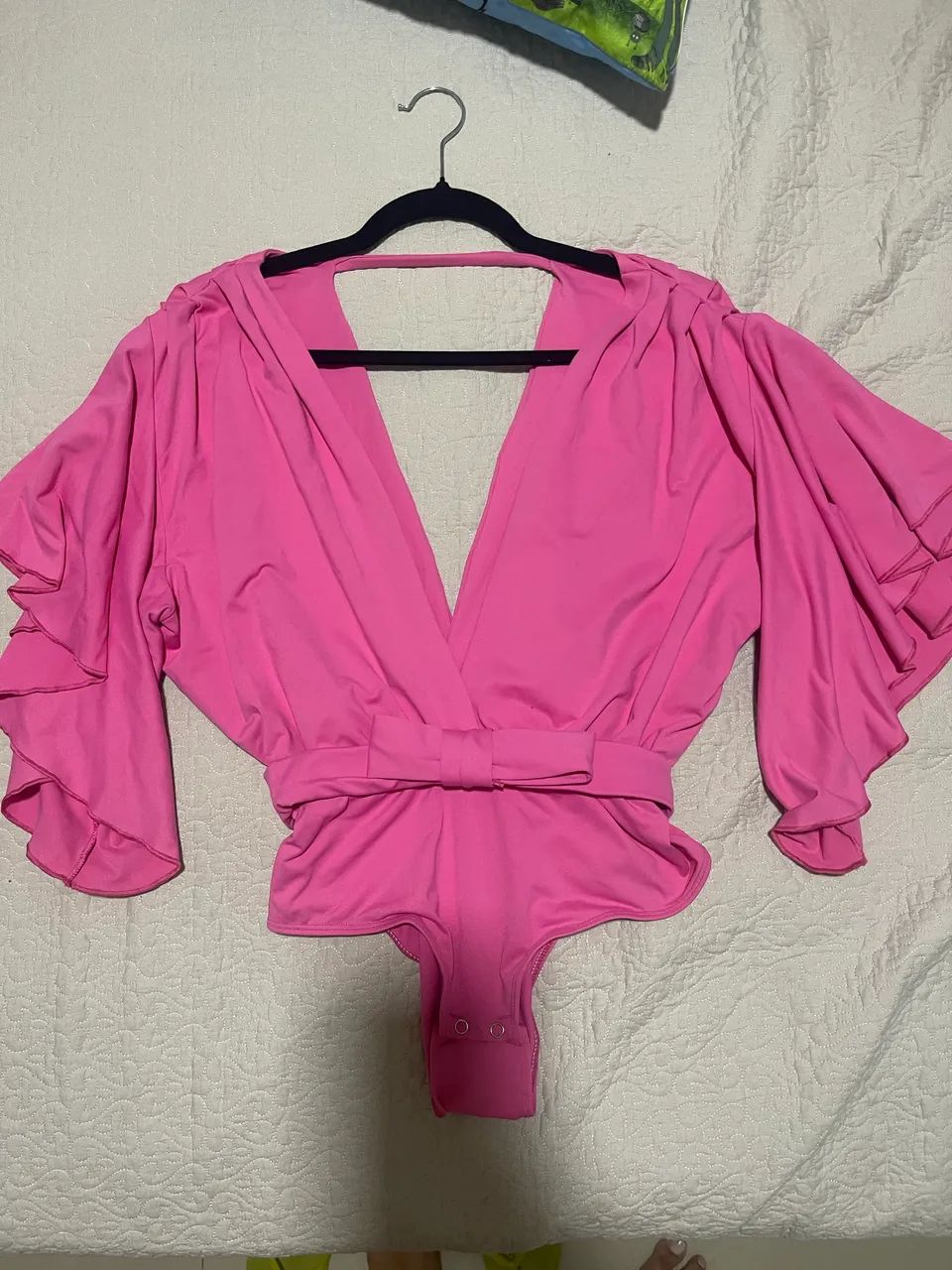 Body linge rosa - tamanho G
