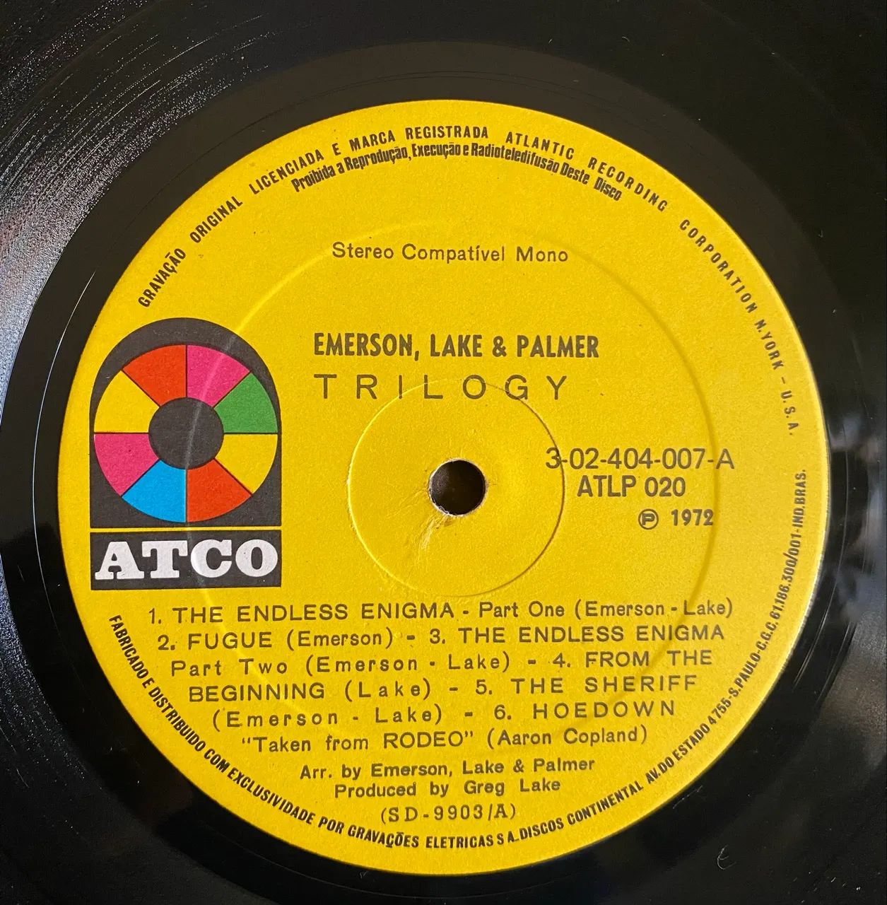 Disco de vinil Emerson Lake & Palmer - Trilogy  - Foto 2