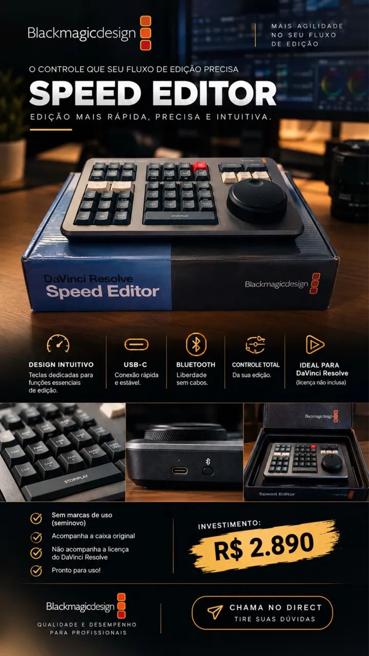 Blackmagic Davinci Speed Editor - Foto 2
