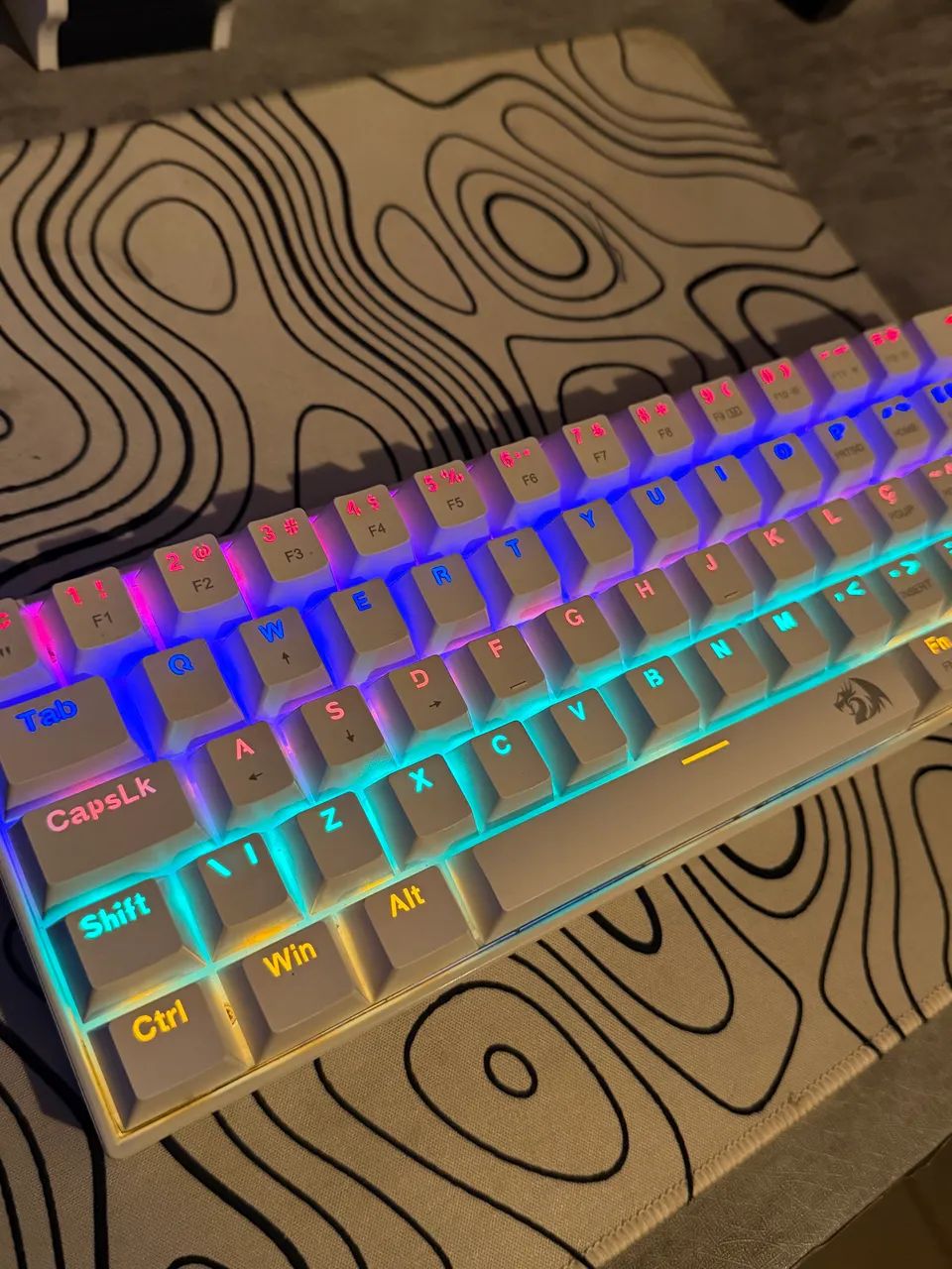 teclado mecânico redragon lakshmi switch blue - Foto 3