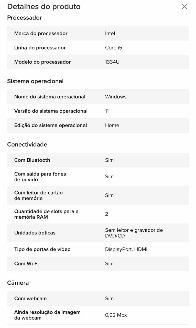 Notebook Dell Inspiron 15.6 Core I5 16gb 512gb Ssd-m50p