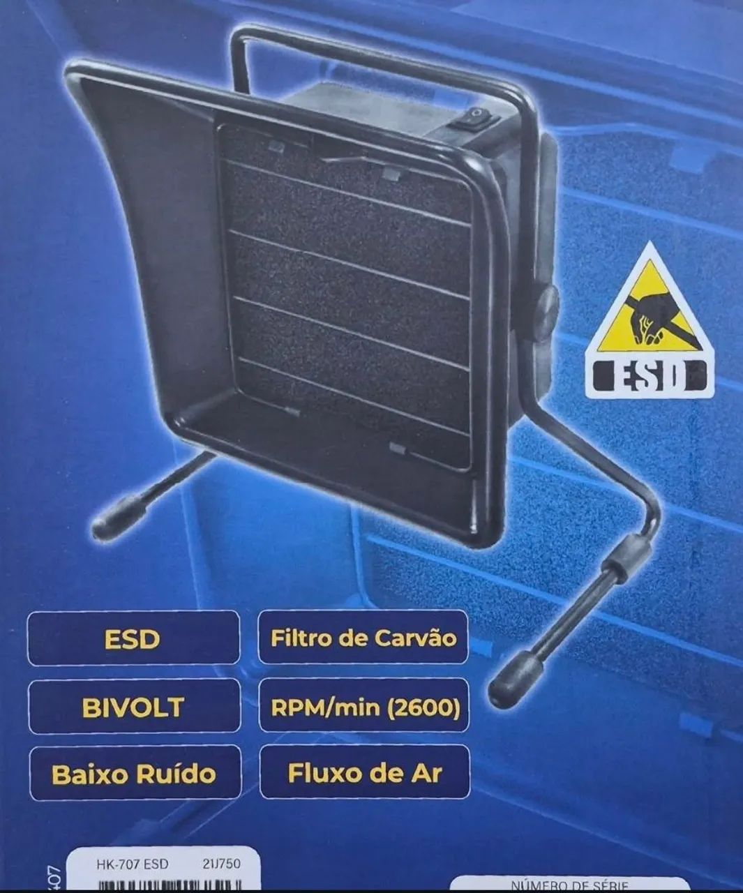 EXAUSTOR DE BANCADA ESD BIVOLT REF: HK-707 - Foto 2