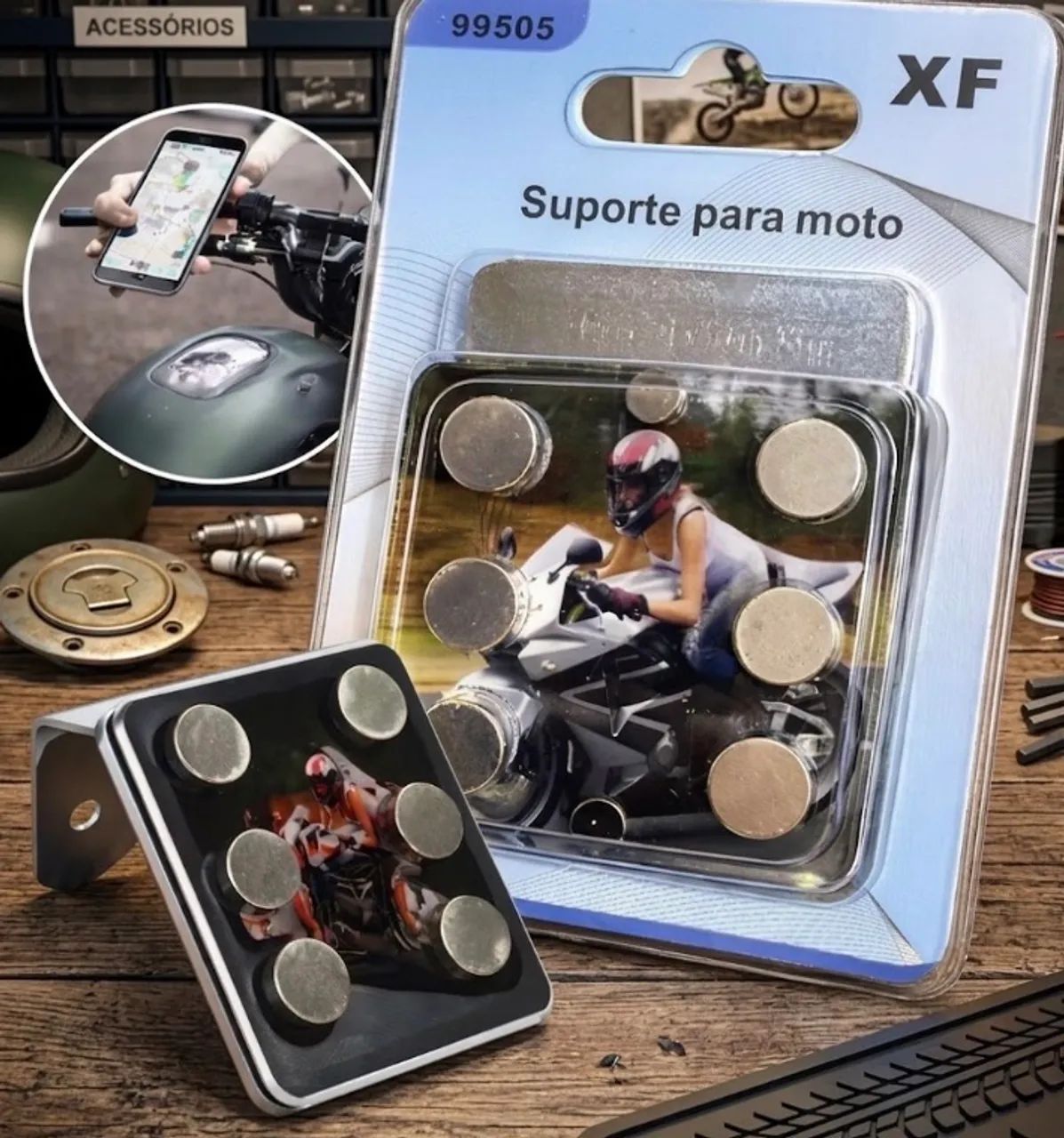 Suporte magnético moto  - Foto 3