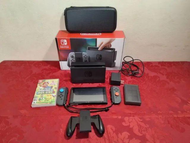 Nintendo Switch Completo na Caixa + Jogo Mario Deluxe + Case R$ 1.990,00 - Valor fixo