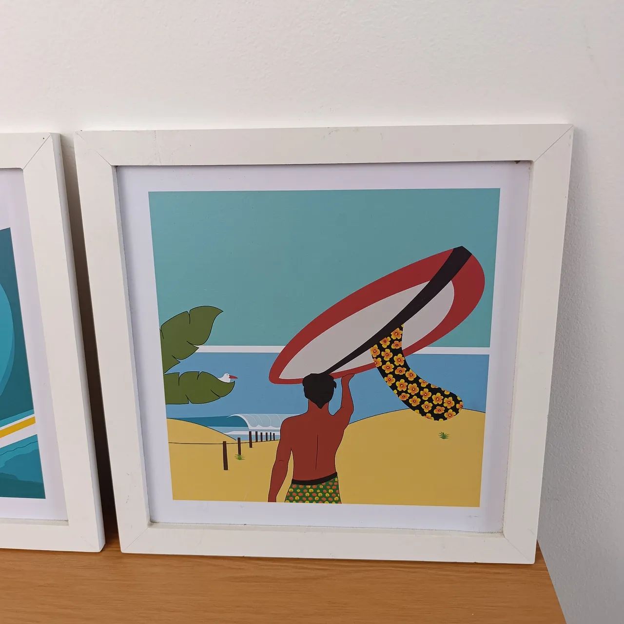 Par de quadros decorativos de surf - Foto 3