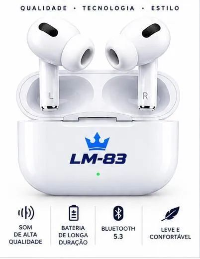 Fone de ouvido bluetooth 