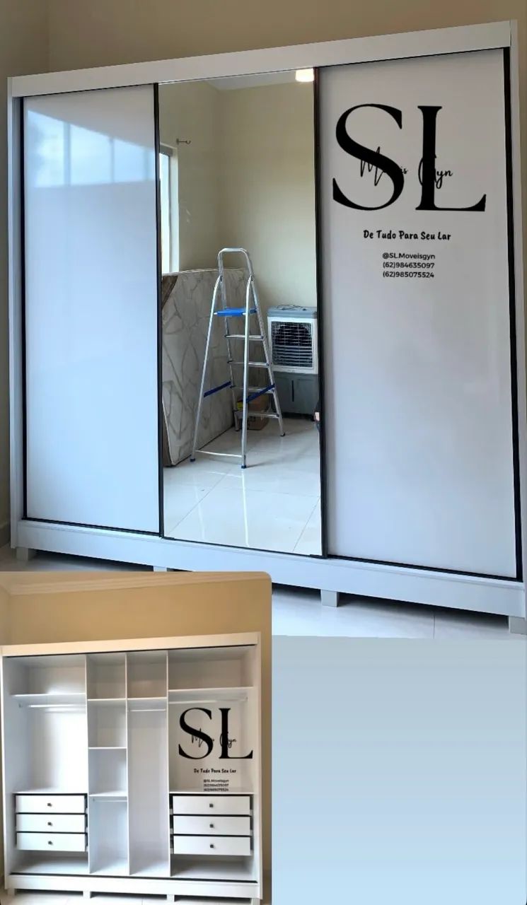 Guarda Roupa MDF 2,41m - Promoção  - Foto 2