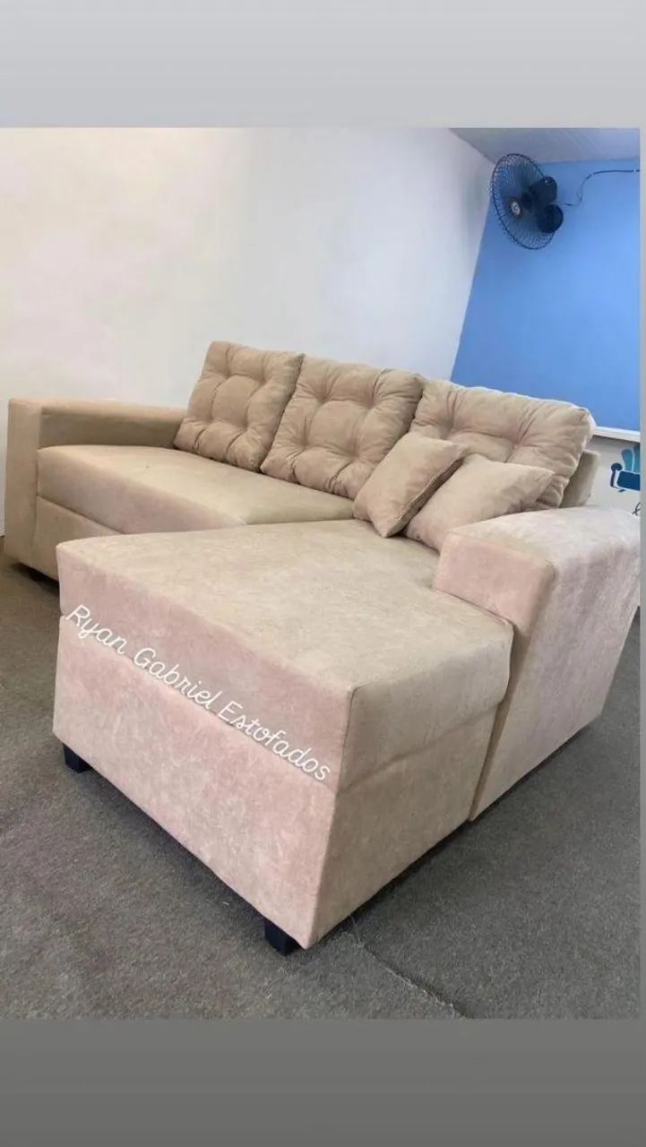 Sofá 03 lugares com chaise  - Foto 5