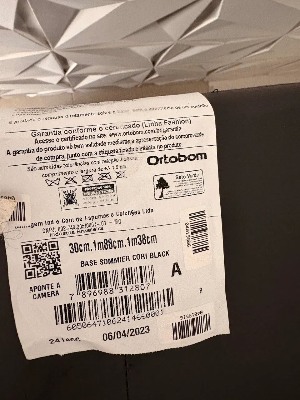 Base para cama de casal Sommier Cori Black - Foto 2