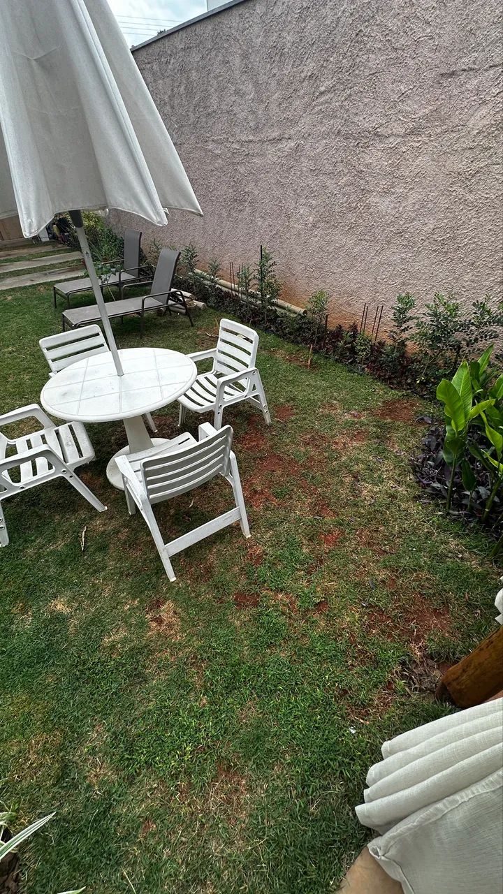 Jogo Marfinite Modelo Integral com Braços + Mesa Redonda de Concreto - Foto 3