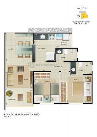 Apartamento à venda com 2 dormitórios em Manacás, Belo horizonte cod:687773 - Foto 4