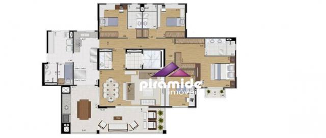Apartamento com 4 dormitórios à venda, 259 m² por R$ 1.695.000,00 - Jardim das Colinas - S - Foto 11
