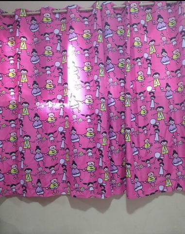 Cortina Infantil rosa