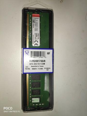 Memória DDR 4 8 gigas Nova Lacrada 2400MHz