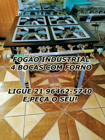 Garanta agora o seu Fogão Industrial de 4 bocas com forno , novo e com garantia!!